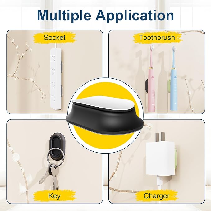 Magnetic Remote Control Holder Self-Adhesive Wall Mount, 6 Pack Upgraded - Image 7