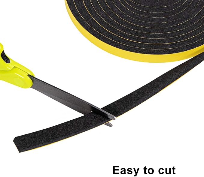 Foam Weather Stripping for Doors and Windows 1/2 inch W x 1/8 inch T, Adhesive - Image 5