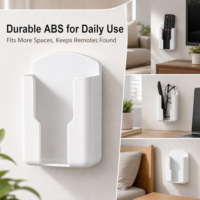 NEWHOOK 2 Pcs Remote Control Holder Wall Mount Self Adhesive - Image 4