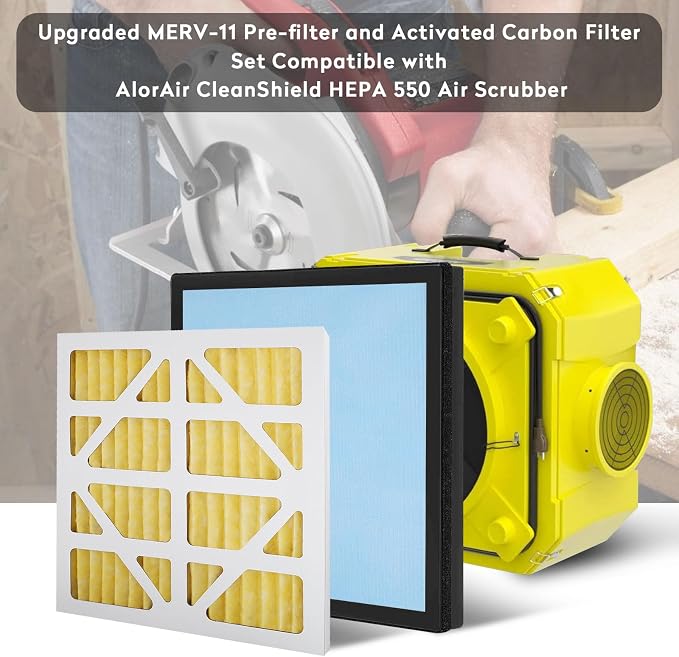 Upgraded 5 Pack MERV-11 Filter and 2 Pack HEPA& Activated Carbon Filter - Image 3