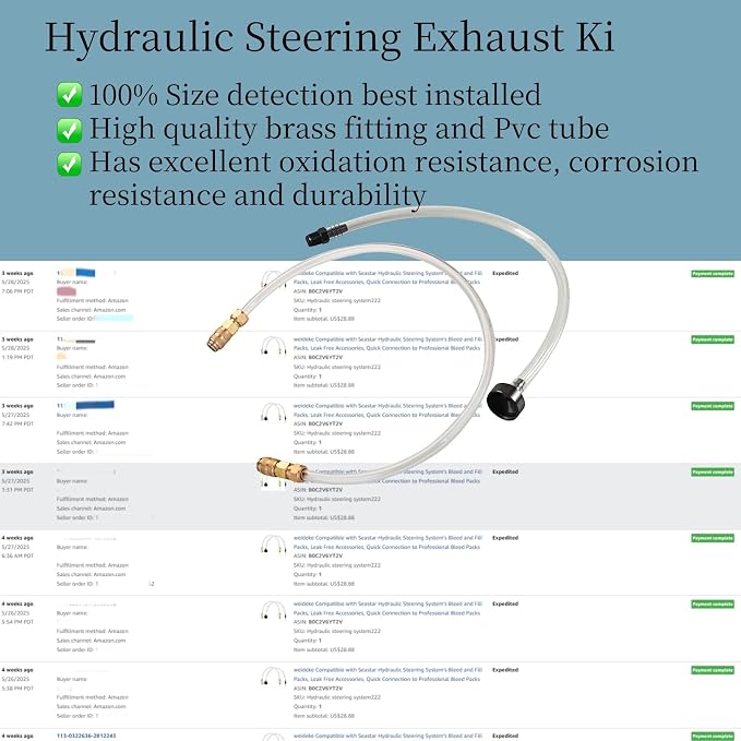 Compatible with Seastar Hydraulic Steering System's Bleed and Fill Packs - Image 2