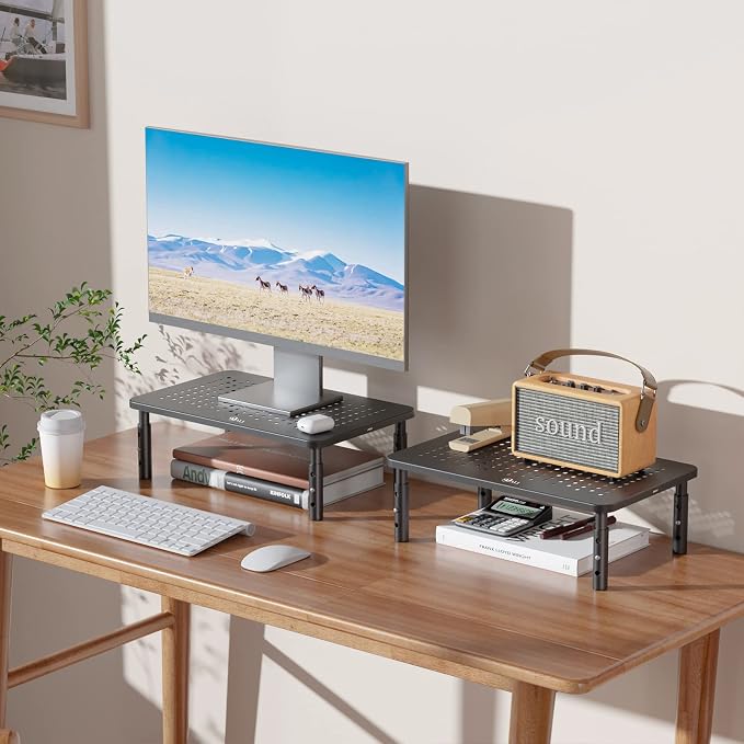 WALI Computer Monitor Stand for Desk, Adjustable Laptop Riser, Desk Monitor - Image 9