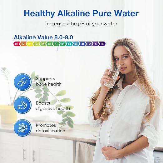 Purewell 6-Stage Alkaline Water Filter System, 0.01μm Ultra-Filtration - Image 5