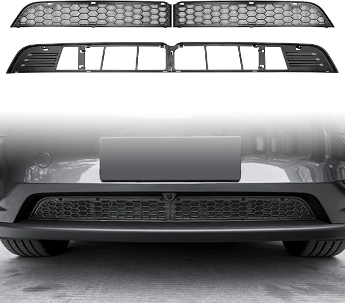 Grille Mesh Inserts for 2026 Tesla New Model Y Premium Front Air Inlet Vent by KUNIST