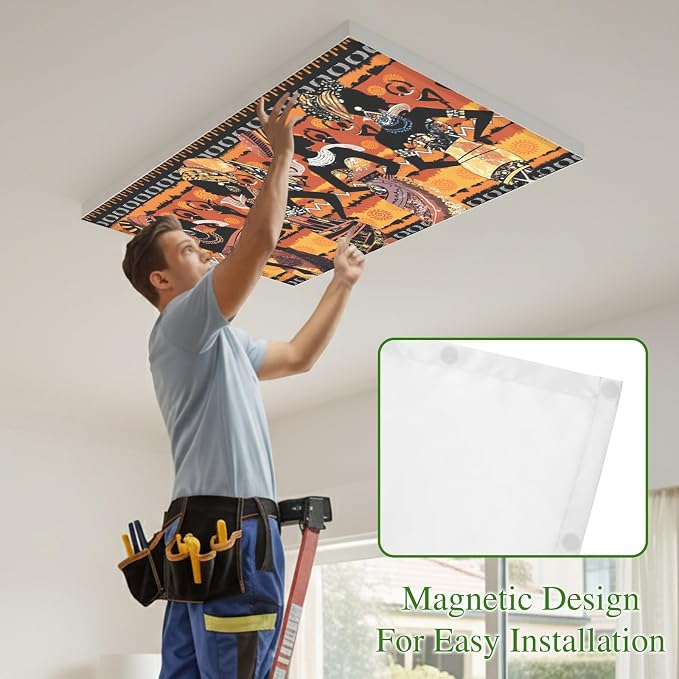 3 Pack African Women Fluorescent Light Covers Tribe Ethnic Style Traditional - Image 3