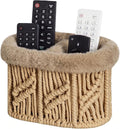 Remote Control Holder, Plush Lined TV Remoter Holder Caddy, Nightstand Desk by OPULANE
