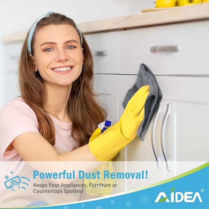 AIDEA Microfiber Cleaning Cloth-400PK, Soft Microfiber Towels - Image 4