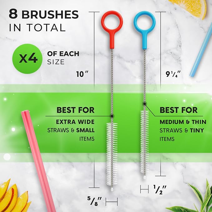 Buenalife Heavy Duty Cleaning Brushes Set of 8 - Image 2