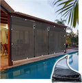 Curtain Patio Enclosure with Zippe, Heavy Duty PVC Transparent Tarpaulin Side by GOCHUSX