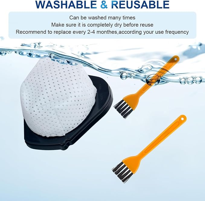4Pcs Vacuum Filter Cleaning Brushes, Washable Plastic Mini Nylon Bristle Brushes - Image 3