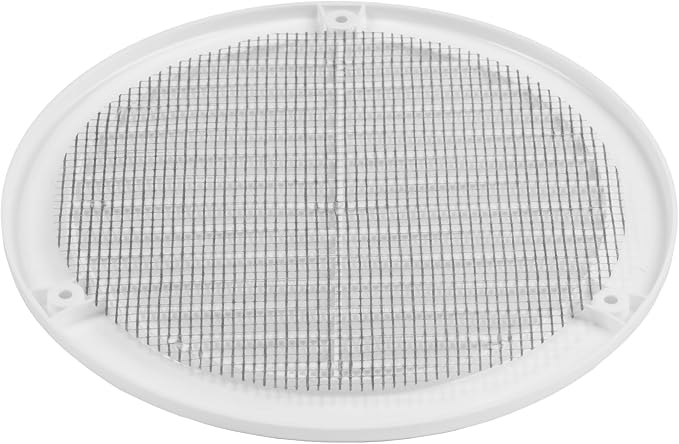 2-Pack 6" Round Air Vent Cover – White Plastic Soffit Air Vent Deflector - Image 9