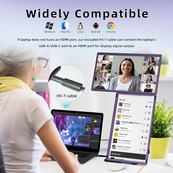15.6" Laptop Screen Extender Monitor - Image 7