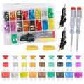 Car Fuses Assortment Kit with Car Fuse Tester, 3-Size Fuses Automotive Kit with by VKQTS