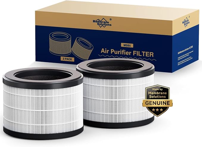 Membrane Solutions Genuine MSB5 Air Purifier Filter Replacement, 3-in-1 by MembraneSolutions