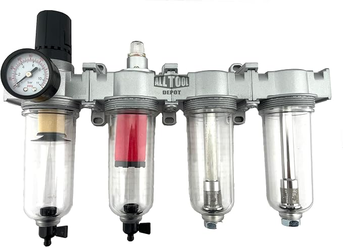 4 STAGE HIGH DUTY INDUSTRIAL GRADE ULTRA CLEAN FILTER REGULATOR COALESCING - Image 3