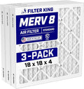 Filter King 18x18x4 Air Filter Dust & Allergy Control AC Furnace Filters by FilterKing