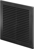 Awenta 6" x 6" Inch Square Plastic Black Ventilation Grille by Awenta