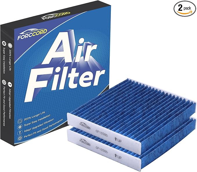 2-Pack HEPA Cabin Air Filter Fits by Forccord