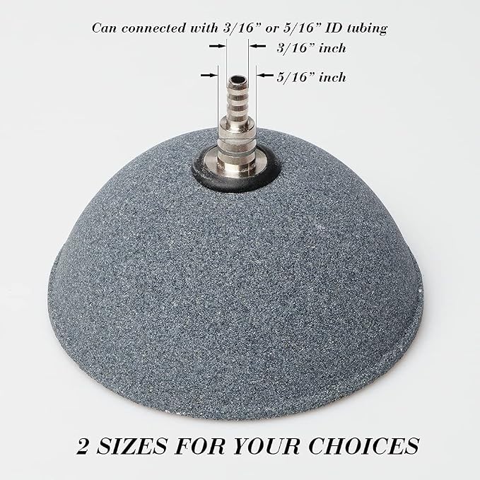 Quickun 4 Inch 6 Inch Updated Crazy Air Mineral Ball Stone Cylinder Bubbler - Image 3