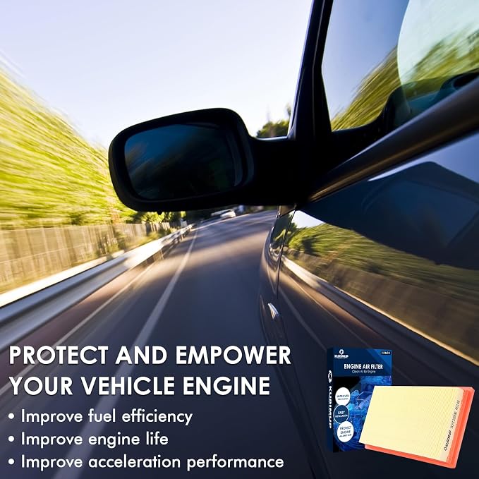 Kurimup CA12289 Engine Air Filter, Offers 99% Air Purification, Fit - Image 6
