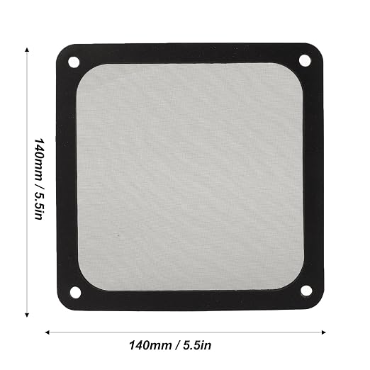 140mm x 140mm Computer Case Fan Dust Filter, PC Cooler Fan Dust Filter Cover - Image 7