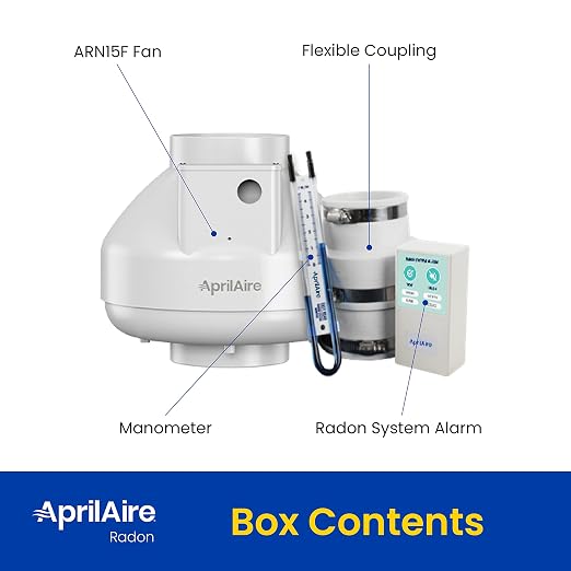 Aprilaire ARN15K Radon Mitigation Kit, 1500 Sq. Ft., Crawlspace or Slab - Image 2