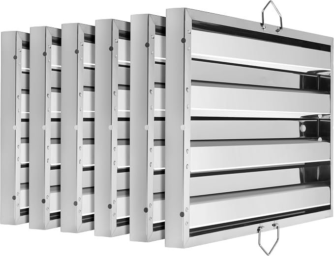 New Star Foodservice 54347 Stainless Steel Hood Filter 16" W x 25" H by NewStarFoodservice