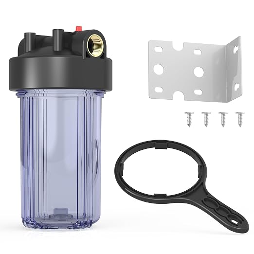 WHT10 Whole House Water Filter Housing, Fit 10"x4.5" Sediment etc Filters by MewMore
