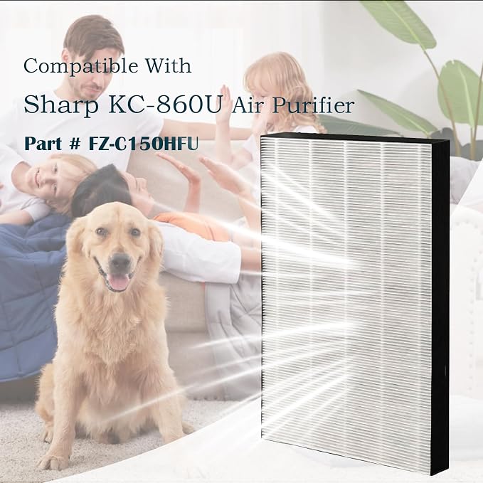 KC-860U Replacement Filter for Sharp KC860U Air Purifier Part # FZ-C150HFU Used - Image 2