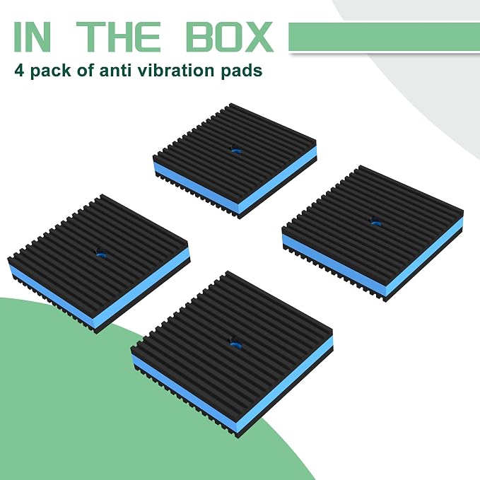 4 Pack 2" X 2" X 7/8" Anti Vibration Pads, Heavy Duty EVA Pads, Washer and Dryer - Image 8