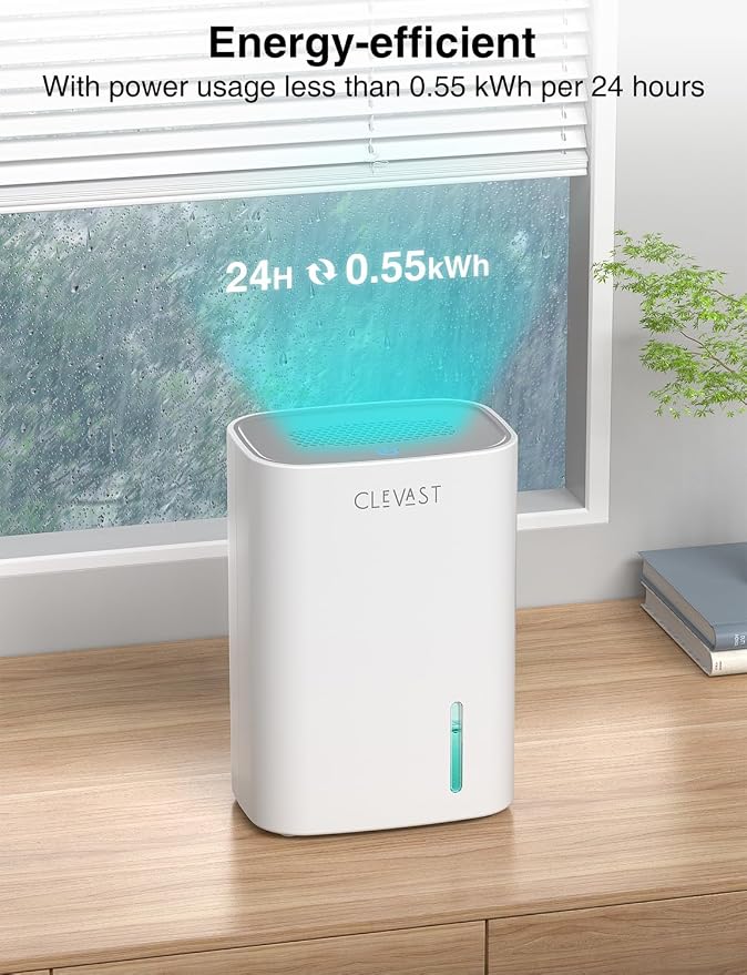 CLEVAST Small Dehumidifier for Home, 30oz Compact Mini Dehumidifier - Image 5
