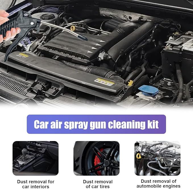 Air Blow Gun Kit, Heavy Duty Seat Blow Spray Tool - Image 5
