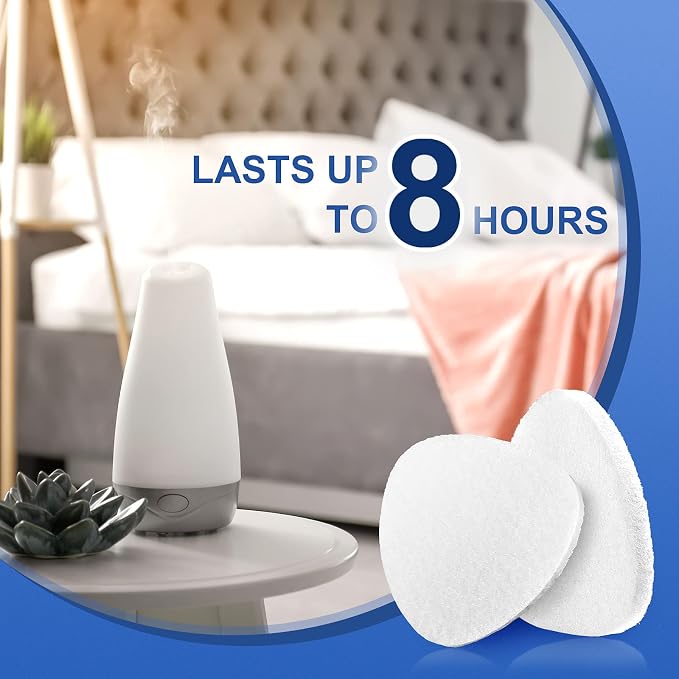 Maitys 50 Pieces Humidifier Essential Oil Pads Air Purifier Replacement Refill - Image 3