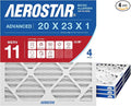 Aerostar 20x23x1 MERV 11 High Efficiency Pleated Air Filter, Electrostatic AC by AirFiltersDelivered