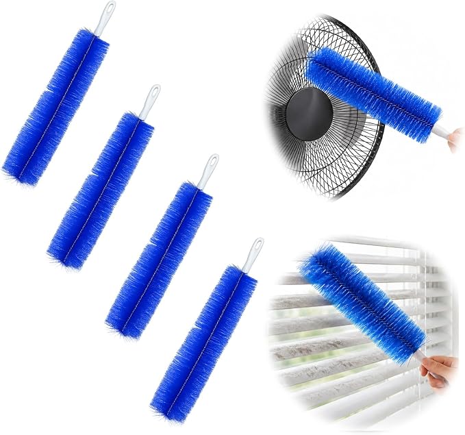 Bendable Microfiber Head, 2026 New Fan Cleaning Brush Reusable Dust Remover by Unknown