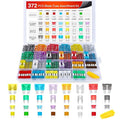 Nilight 372 PCS Car Fuses Assortment Kit Standard Mini LP Micro2 Blade by Nilight