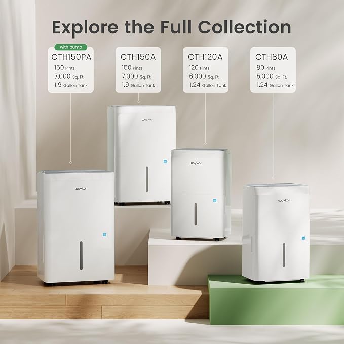 Waykar 150 Pint 2025 Energy Star Dehumidifier - Image 9