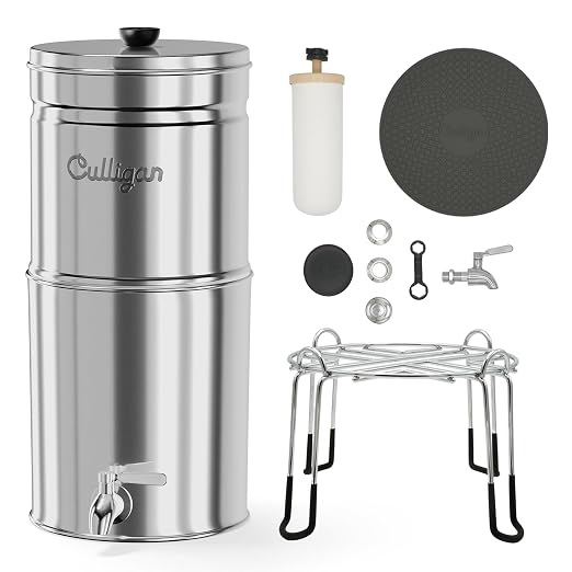 Culligan MaxClear 3 Gallon Gravity Water Filter System, Polished - Image 6