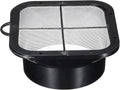 PATIKIL 6" Duct Connector Flange, Exhaust Hose Flange ABS Ventilation Duct by PATIKIL