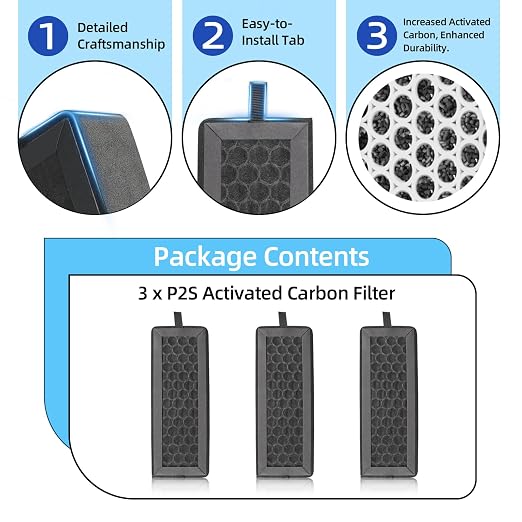 3Pcs X2D P2S Activated Carbon Air Filter Replacement - Image 7