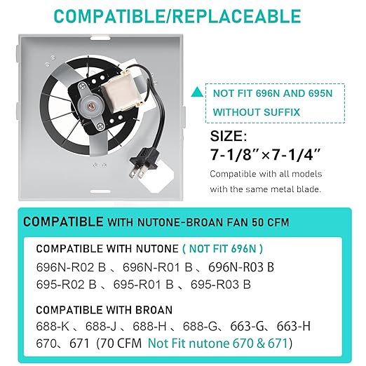 【Upgraded】 696N-R02 B Unit 50CFM Fan - Image 2