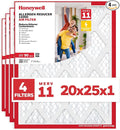 Honeywell 20x25x1 MERV 11 Allergen Reducer 11000 Electrostatic Pleated HVAC AC by HoneywellAirComfort