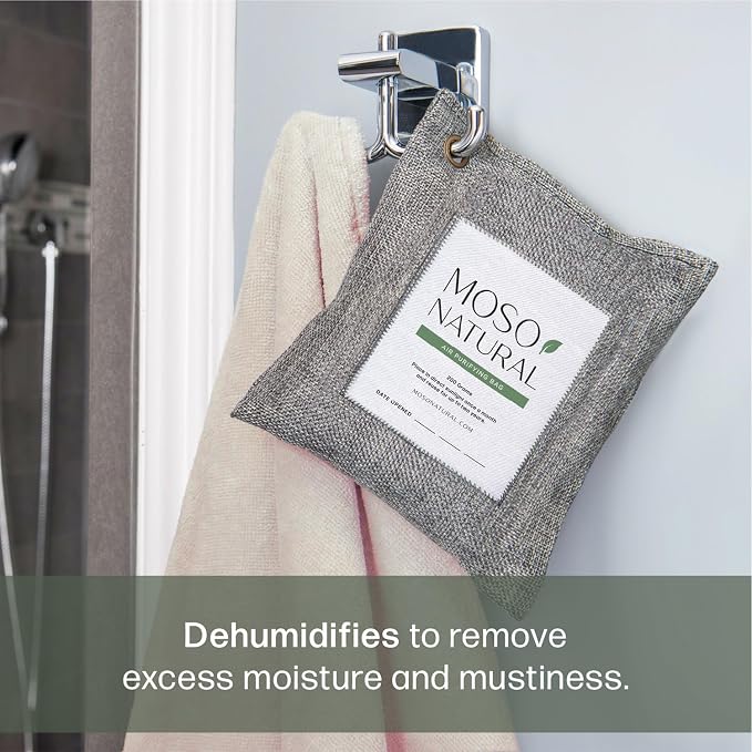 Moso Natural Air Purifying Bag 200g Premium Charcoal Odor Absorber, Car Odor - Image 6