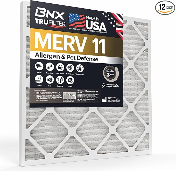 BNX TruFilter 16x24x1 Air Filter MERV 11 by BNX