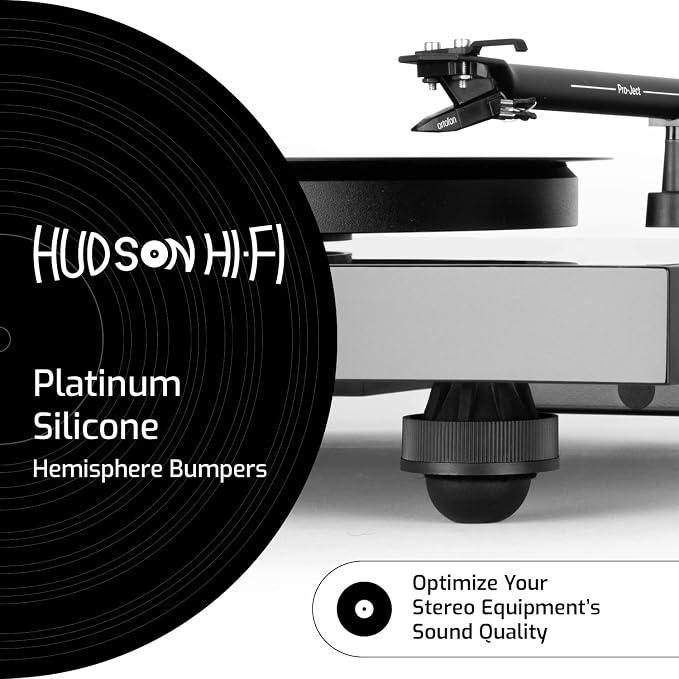 Hudson Hi-Fi Speaker Isolation Feet – Adhesive Silicone Anti-Vibration Pads - Image 2