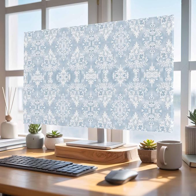 Retro Mid Century Flower Texture Indoor TV Cover, Elastic TV Screen Protector by Unknown