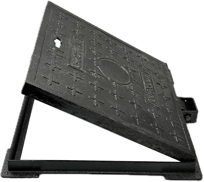 16x16 In Cast Iron Manhole Cover and Frame by ChannelDrainGrateManholeCover