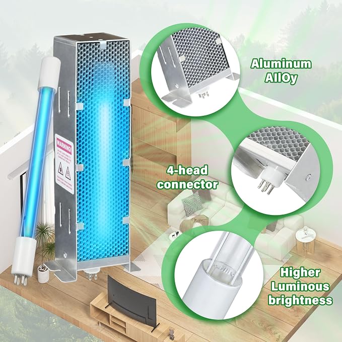 Air Scrubber Advanced Photocatalytic Oxidation 9 Inch Replacement Cell and Üν - Image 3