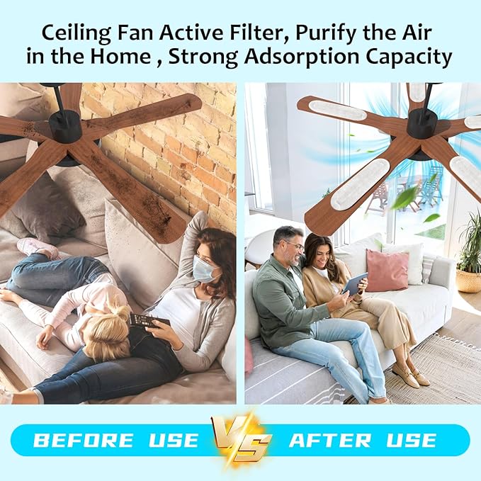 2026 Upgrade 15pcs Ceiling Fan Filters - Image 2