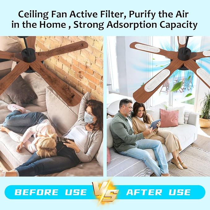 2026 Upgrade 5pcs Ceiling Fan Filters - Image 2